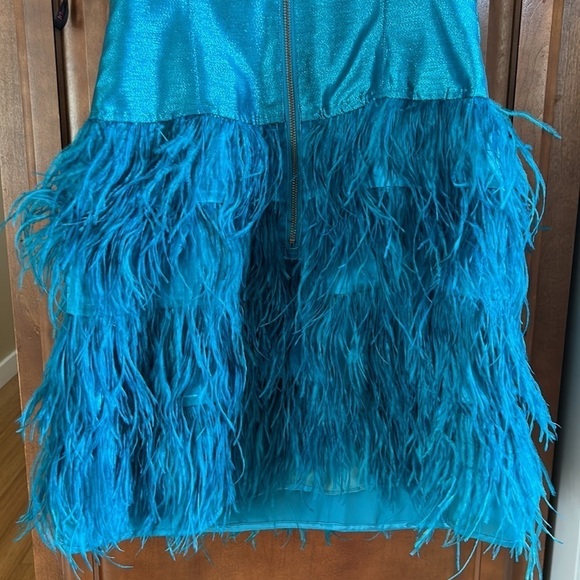 Amazing Original Betsey Johnson Feather and Sparkle Dress Y2K size 10 - Picture 6 of 12